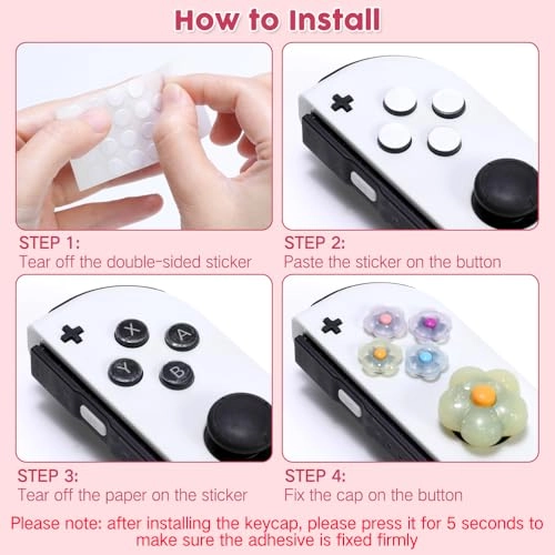 Cute D-Pad Button Caps - Nintendo Switch, Nintendo Switch Lite