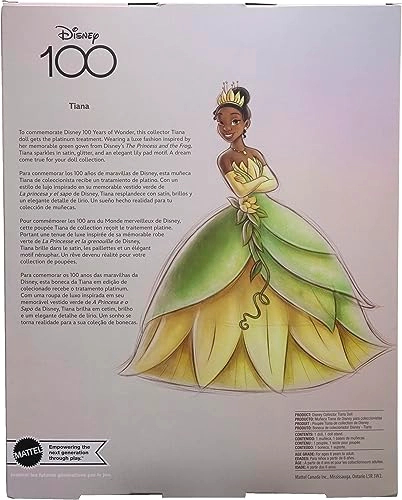 Tiana Princess Doll - Collector Edition Green Ages 72+