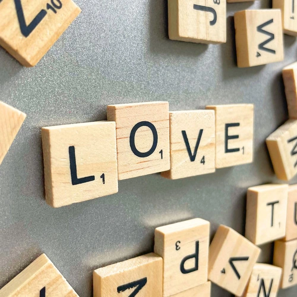 MZA STORES Magnetic Letter Tiles - 100 PC