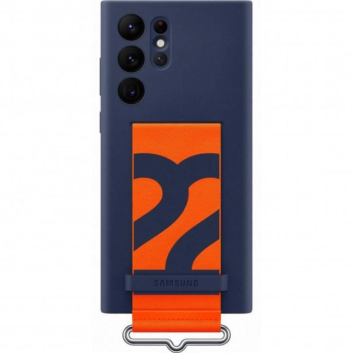 Silicone Cover with Strap Silicone Case for Samsung Galaxy S22 Ultra