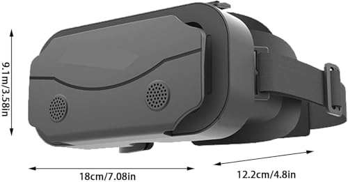3D Virtual Reality Glasses - Cooling Vents Anti-Glare Lenses 4.7-7.2 Inch