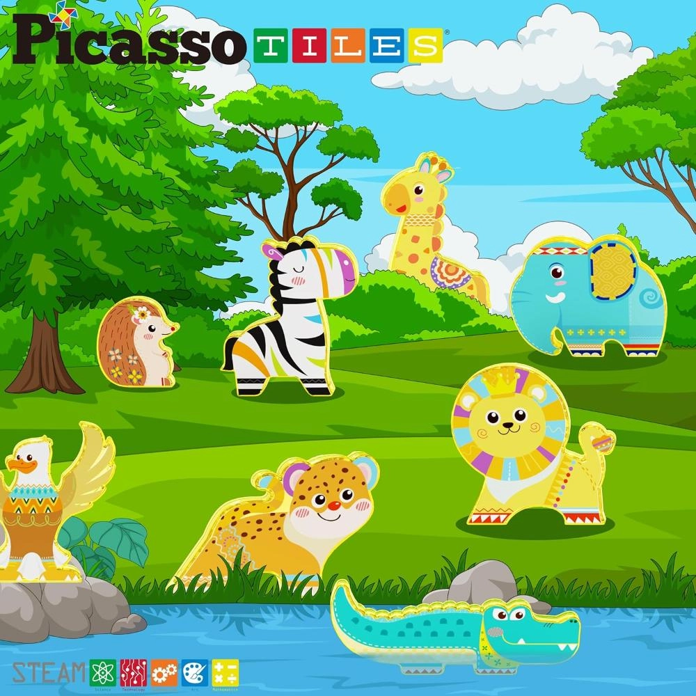 Magnet Building Blocks - Safari Animal 8pcs