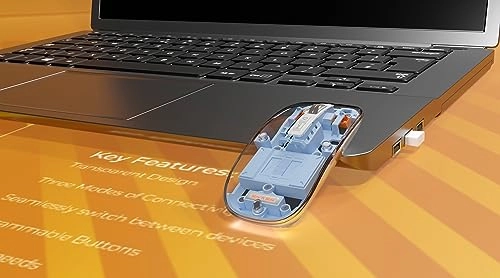 MXM-T901 Transparent Mouse - Wireless