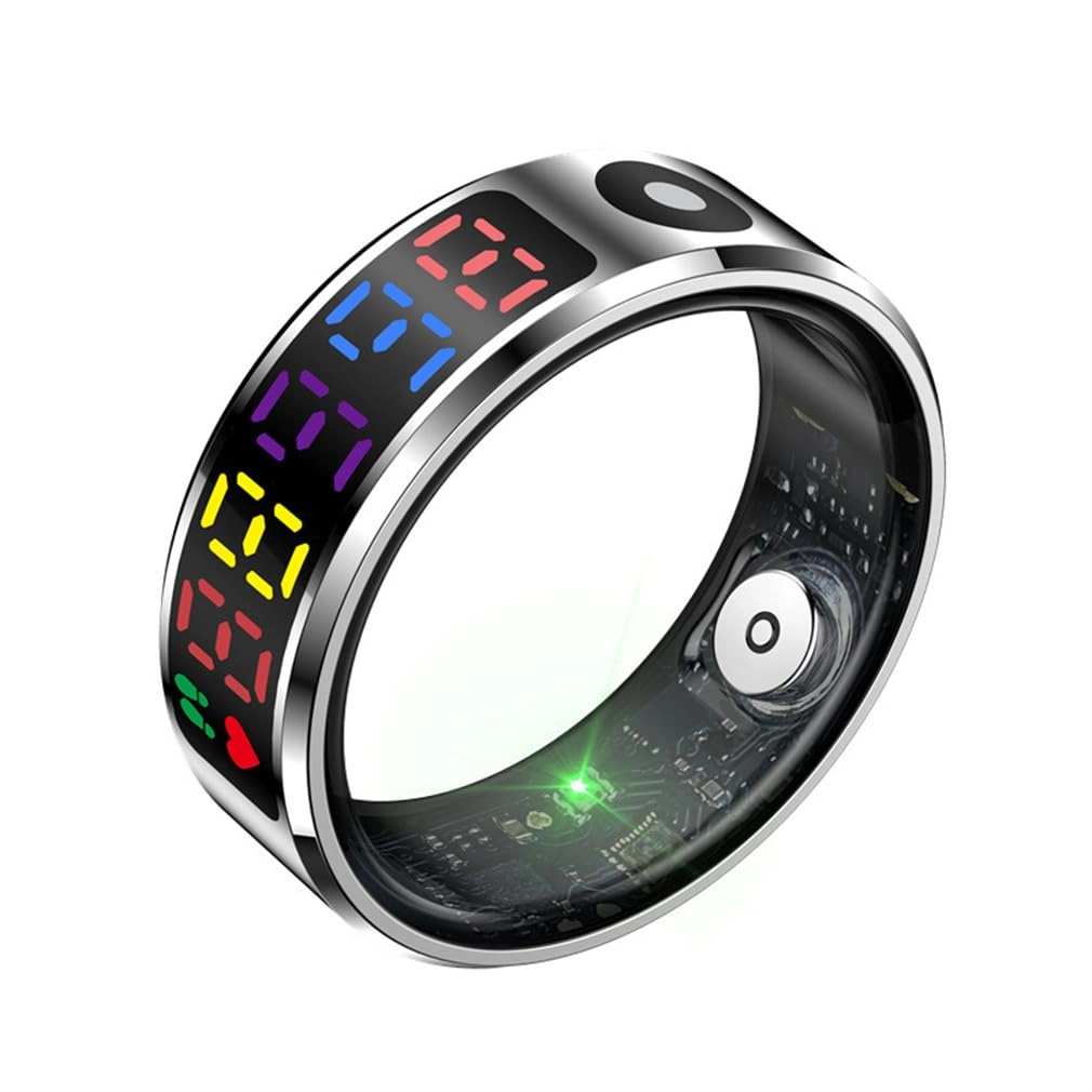 WFGLH Smart Health Ring - Ultra-Thin 7-15 Days Silver