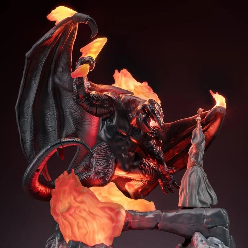Lord of The Rings Balrog vs Gandalf - 41cm Lamp