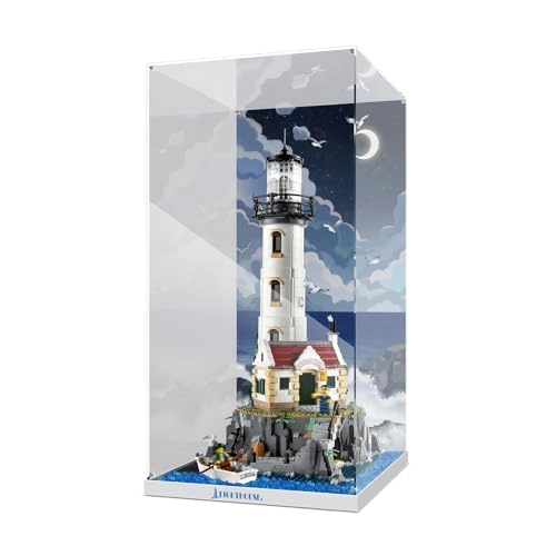 Acrylic Display Case for LEGO Motorized Lighthouse 21335
