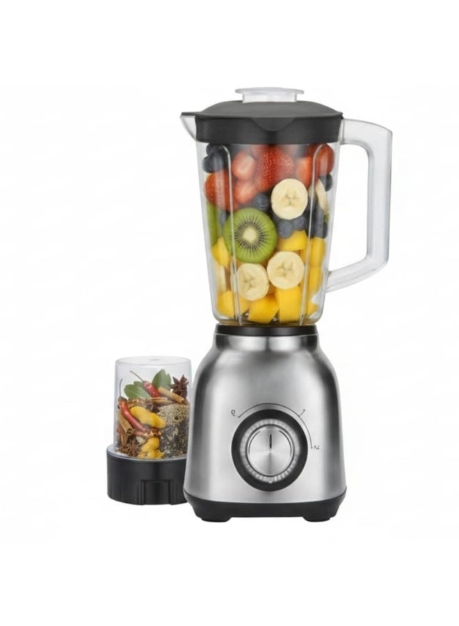 3-in-1 Multi-Speed Stainless Steel Blender & Grinder System - 1200W