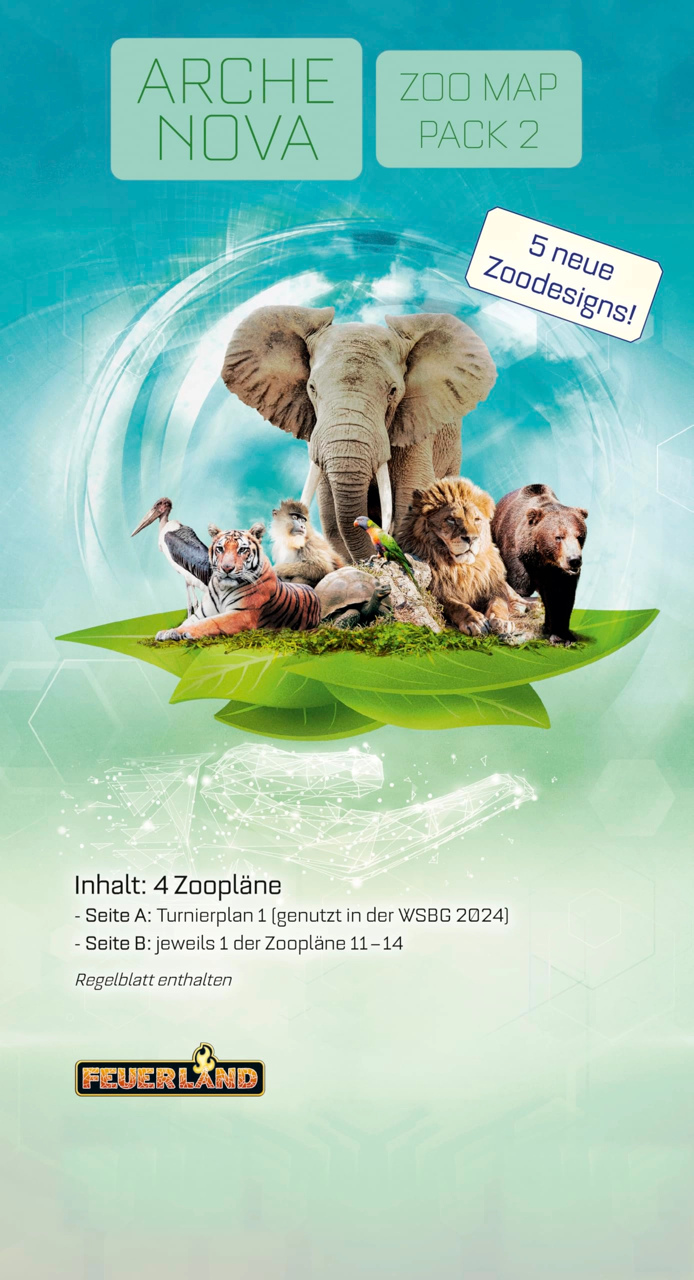 Feuerland Spiele Ark Nova: Zoo Map Pack 2 (German)