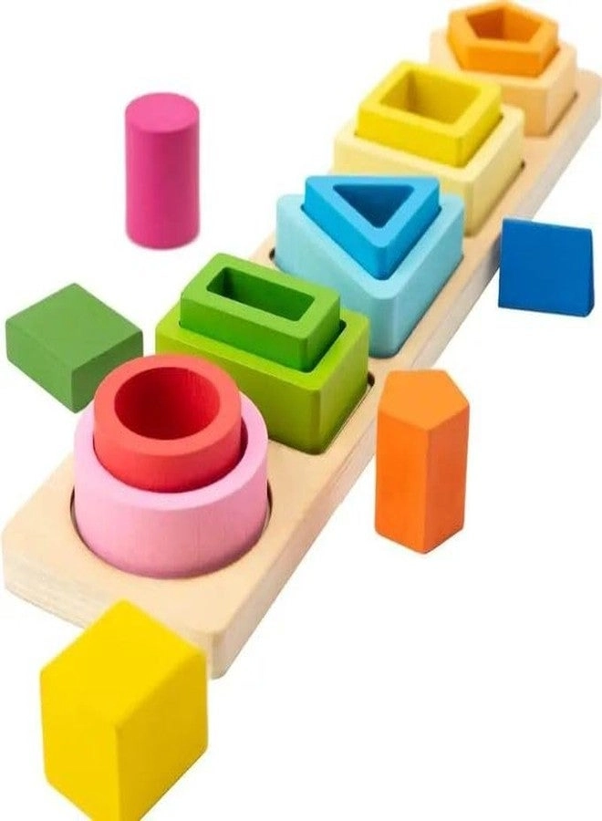 SHINETOY ENTERTAIN KIDS 5-in-1 Shapes Stacker - 1-3 Year Olds