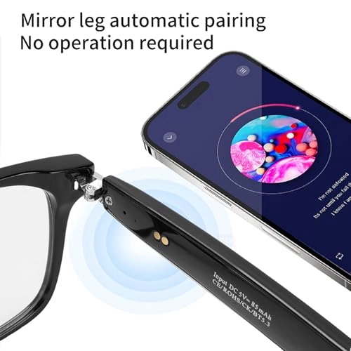 Video Glasses - Black Frame Clear Lens 150mAh
