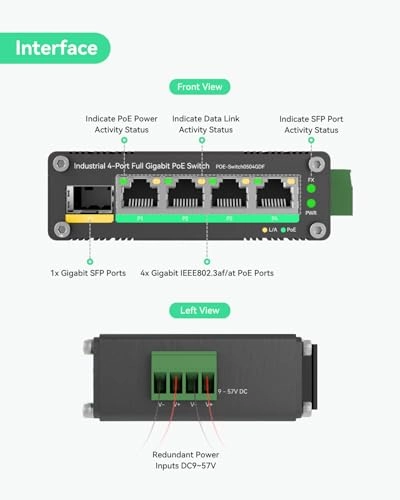 POE-SW504GD 4-ports