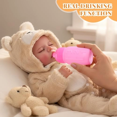Reborn Baby Doll - 17 Inch Soft Vinyl Can Drink & Pee Ages 3+