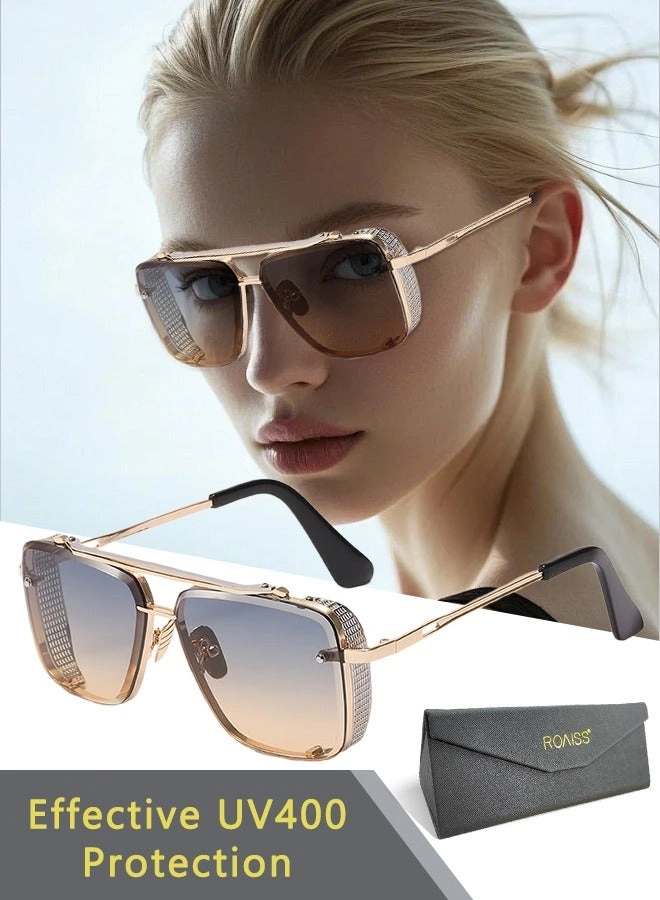 Modern Square Sunglasses - 57mm Brown