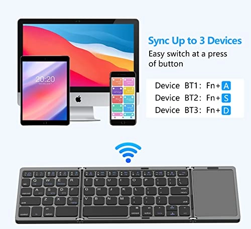 Foldable Bluetooth Keyboard - EN Wireless