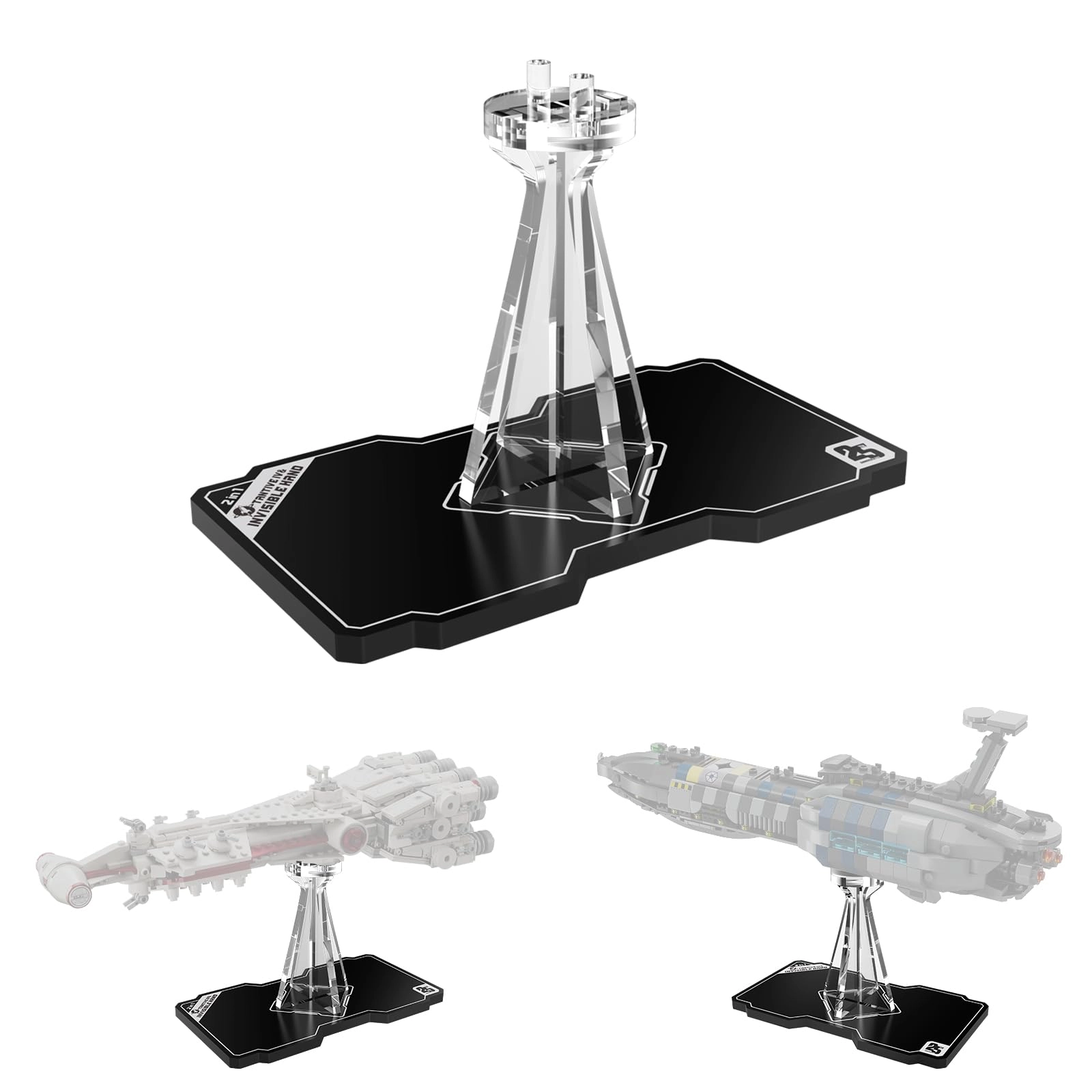 cooldac Acrylic Display Stand for LEGO 75376/75377 - Acrylic Star Wars