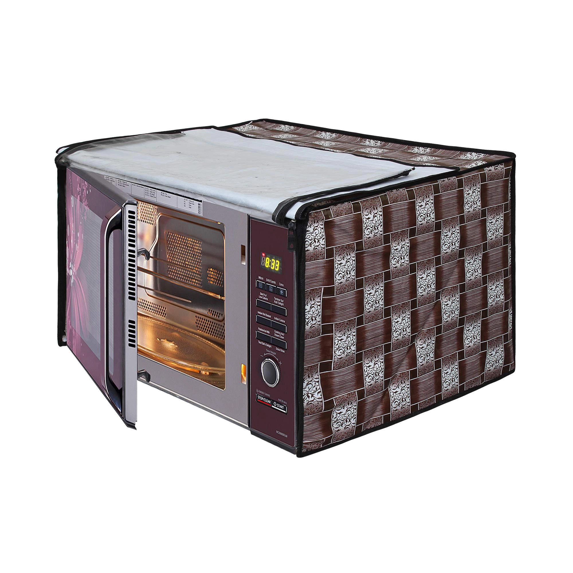 Star Weaves Microwave Oven Cover - 23 Litre Black