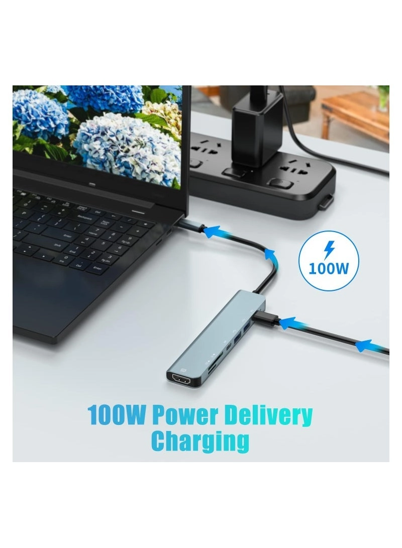 USB C Hub - 4K HDMI 100W PD