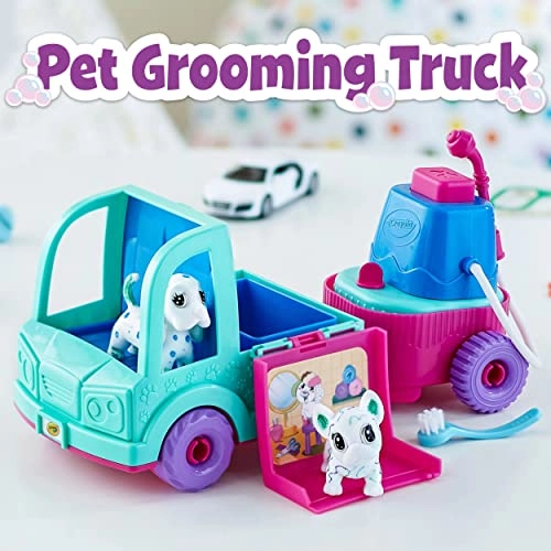 Scribble Scrubbie Pets Grooming Truck - 12 Washable Animal Figures Pack