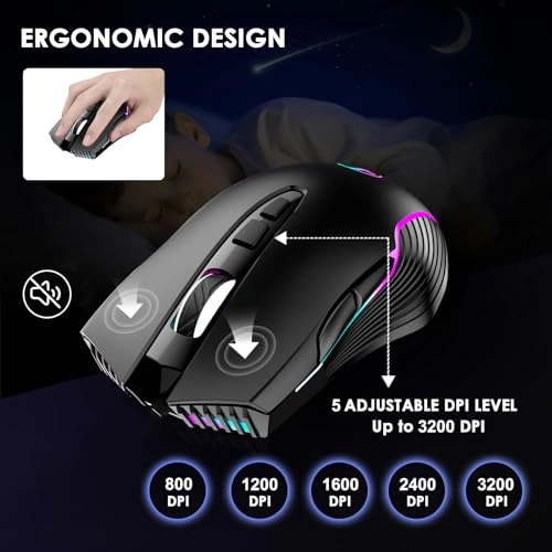 Wireless Mouse with Jiggler - Bluetooth