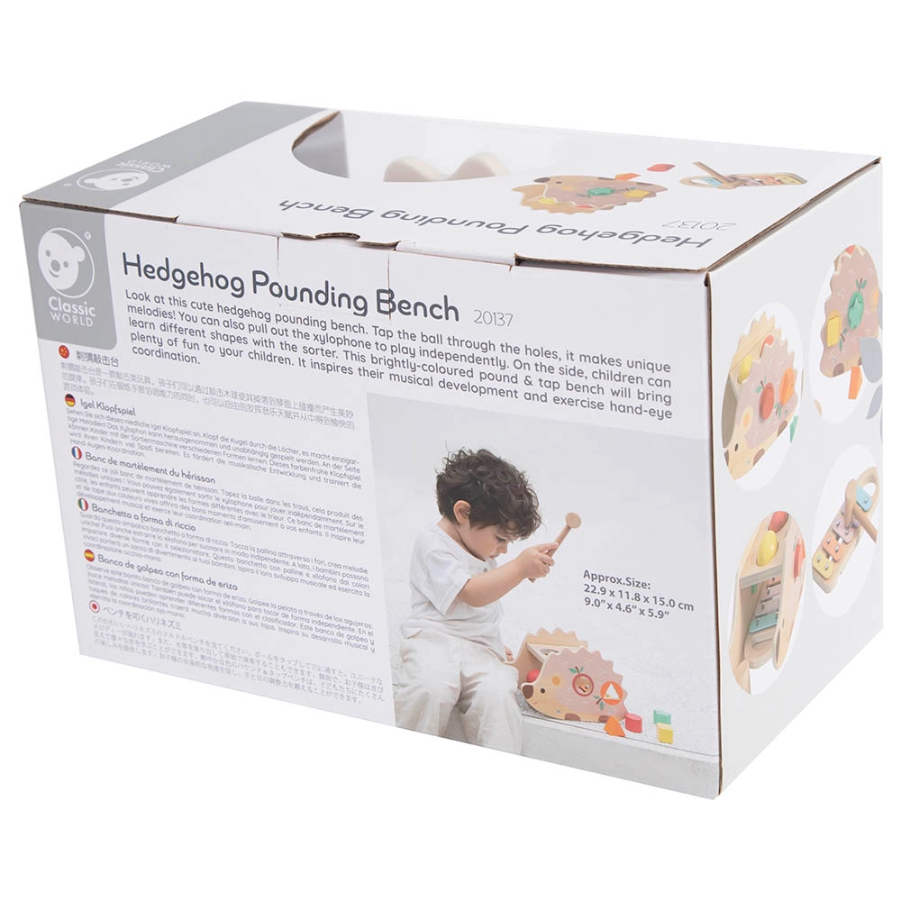 Hedgehog Pounding Bench - Suitable for 10 months and above 9pcs
