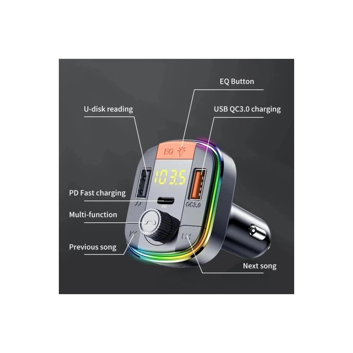 Car MP3 Transmitter - Bluetooth Set