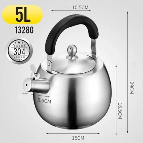 Stovetop Induction Whistling Kettle - 5L