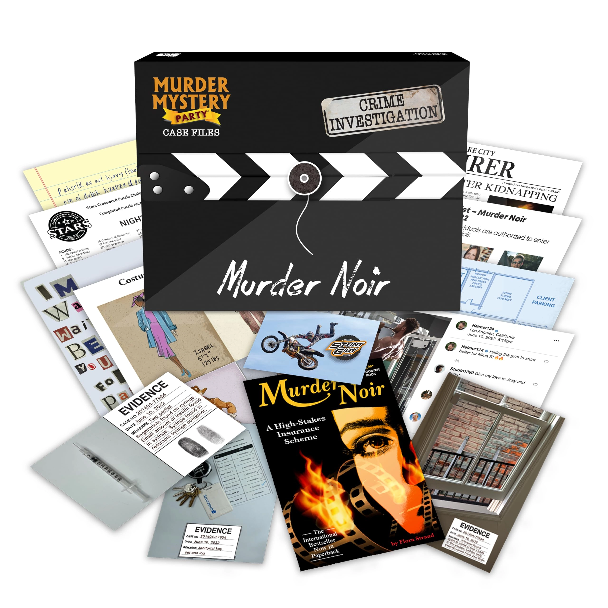 University Games Murder Mystery Party: Case Files Murder Noir
