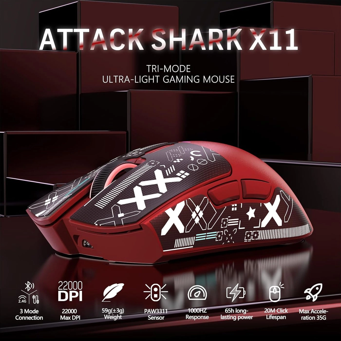 Attack Shark X11 - Bluetooth