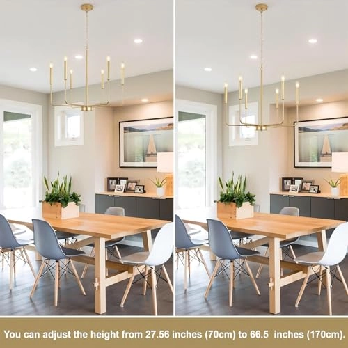 6 Crystal Chandelier - 65 cm-215 cm