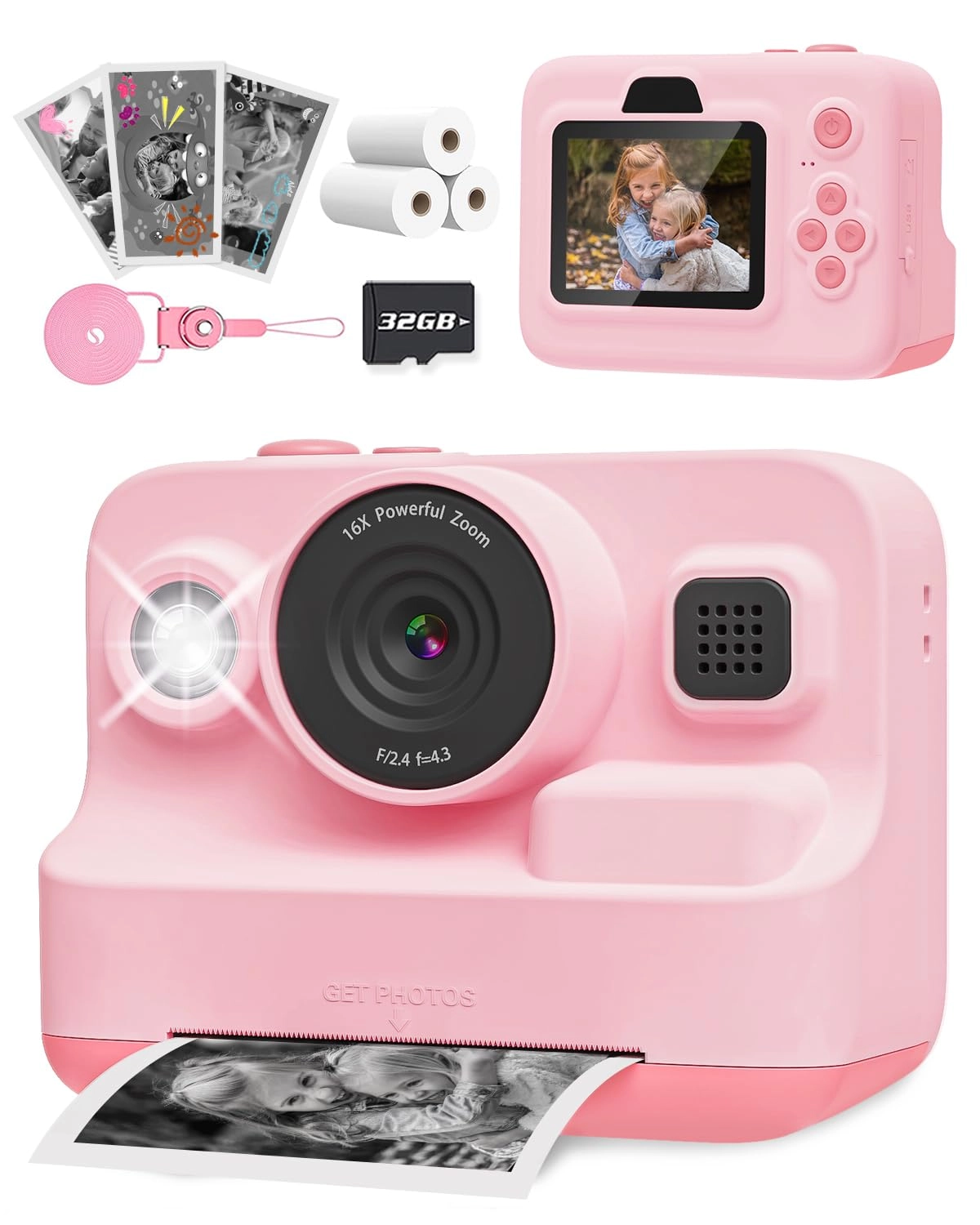 Anchioo Instant Print Camera - 2.4" 1080P