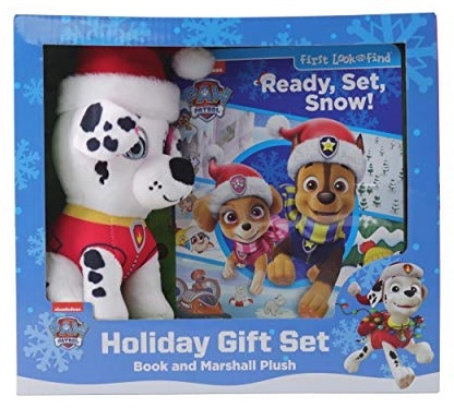 PAW Patrol - Ready, Set, Snow! - Book and Marshall Plush | Box Set