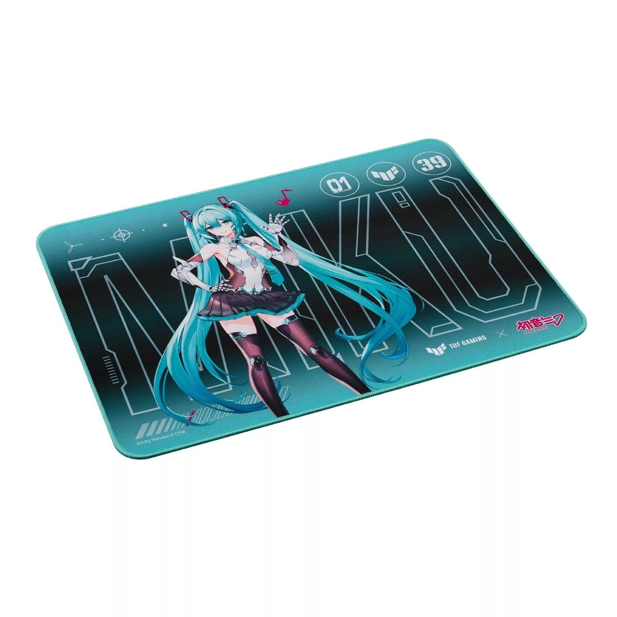 TUF Gaming x Hatsune Miku Headset - USB Type-A + TUF Gaming x Hatsune Miku Mouse - Tri-mode + Mouse Pad - 260 x 360 mm + Keyboard - 97-key