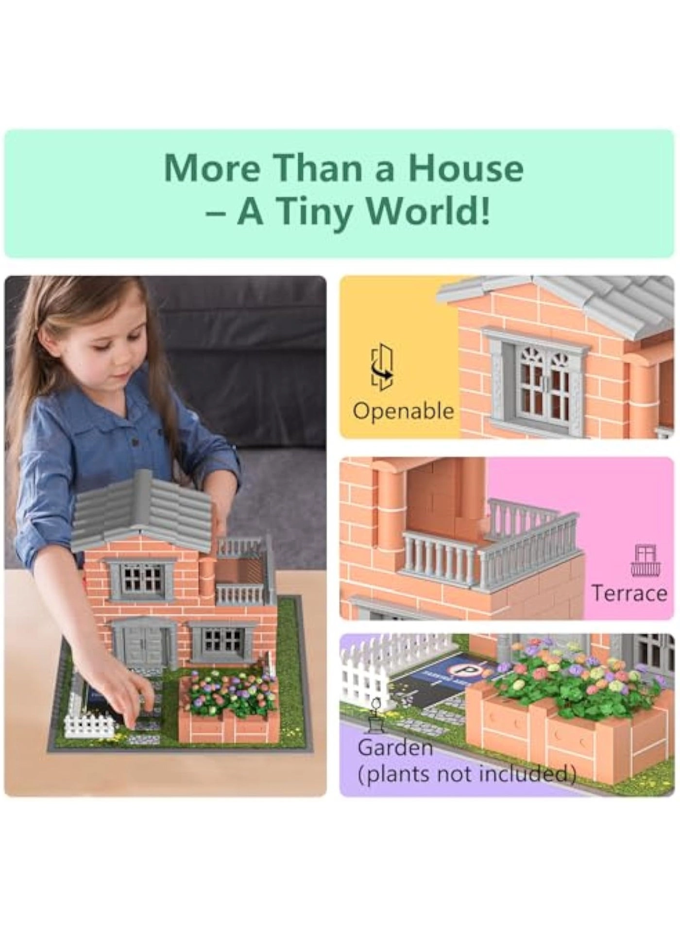 House Building Set - 241 Pcs Bricklayer