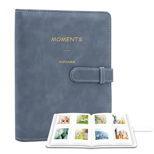 3.5x2.3" 256 Pockets PU Leather Photo Album