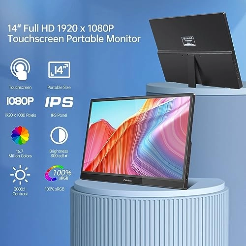 HDMI Gaming Monitor IPS - 780854557089 14 Inches 1920x1080