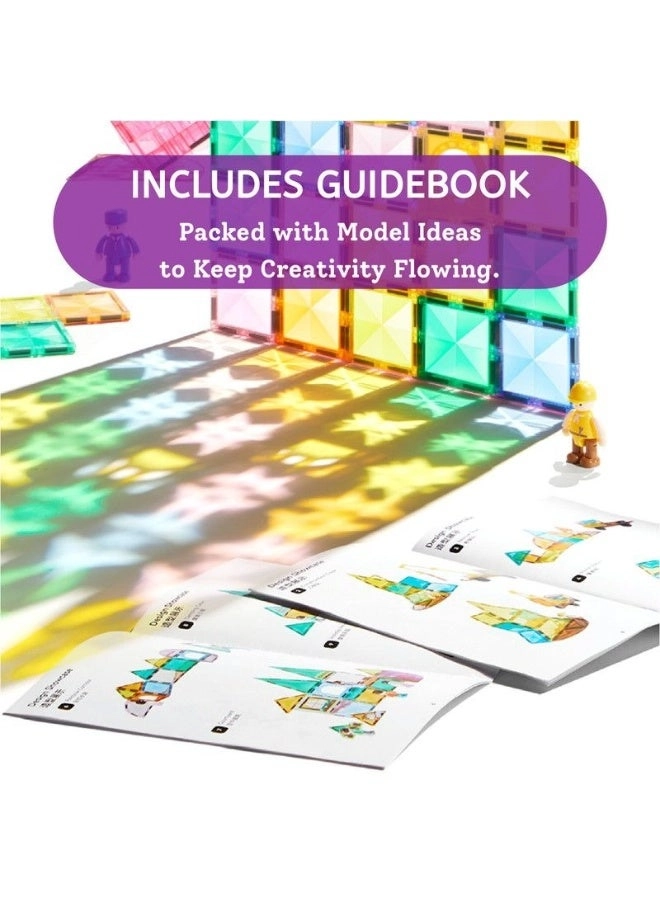 Colorful Magnetic Tiles - 32 pcs Family Time