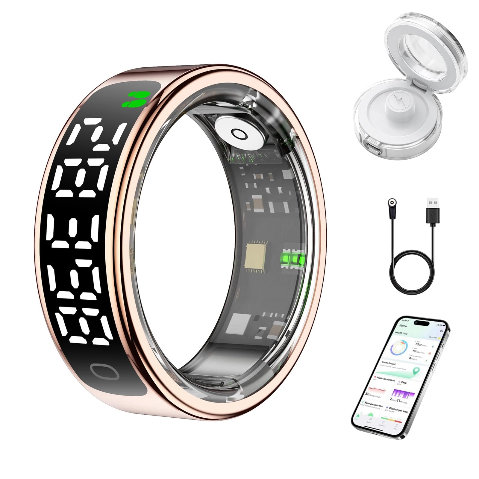 Smart Ring - Silver 11# 5ATM Waterproof