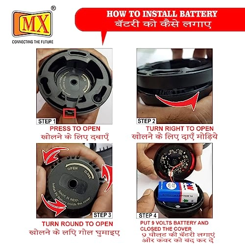 Dummy Security Camera - Wireless Dome Flashing Light