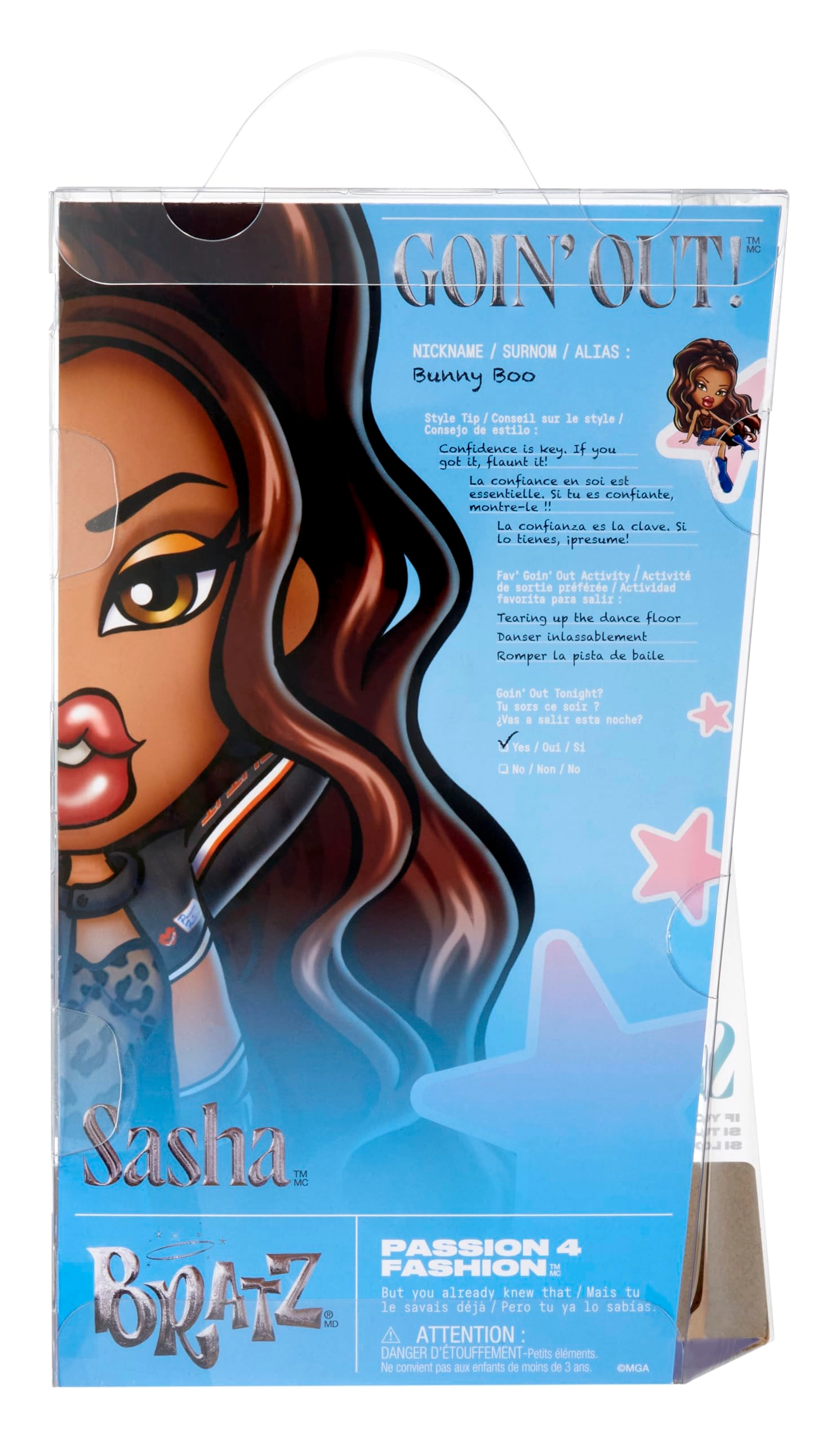 Sasha Fashion Doll - Alwayz 10 Accessories Poster Ages 6+