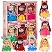 Mini Baby Doll - 4 inch Animal Sleeping Bag 6 Pack