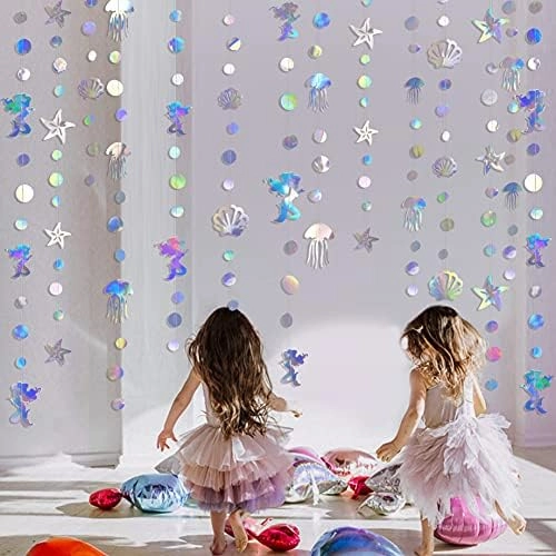 Mermaid Garland - 4 string mermaid theme party