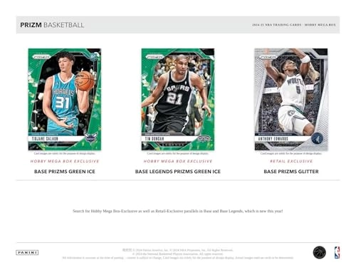 Prizm Basketball Hobby Mega Box - Green Ice 6 Packs 10 Cards per Pack