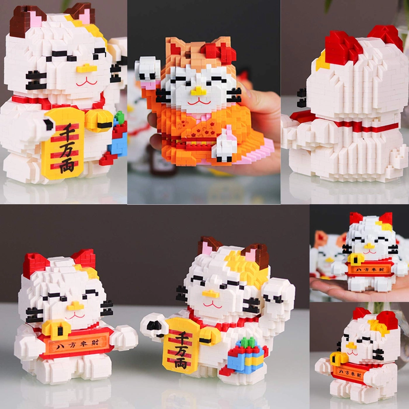 Cat Micro Building Blocks - Fortune Cat 1163 pcs