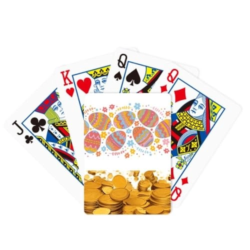 Playing Card - Easter Festival Colorful Egg Gold