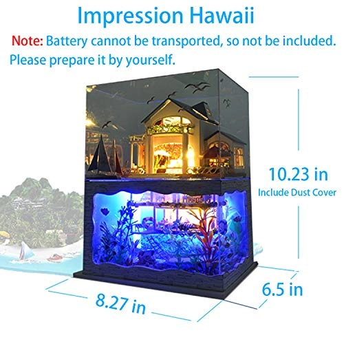 Miniature Dollhouse Kit - Tiny House Impression Hawaii 1:24