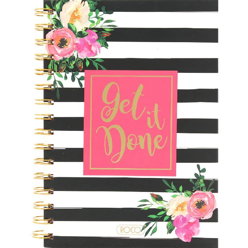 Notebook 19 X 26 cm Spiral - Grid 100 Sheets