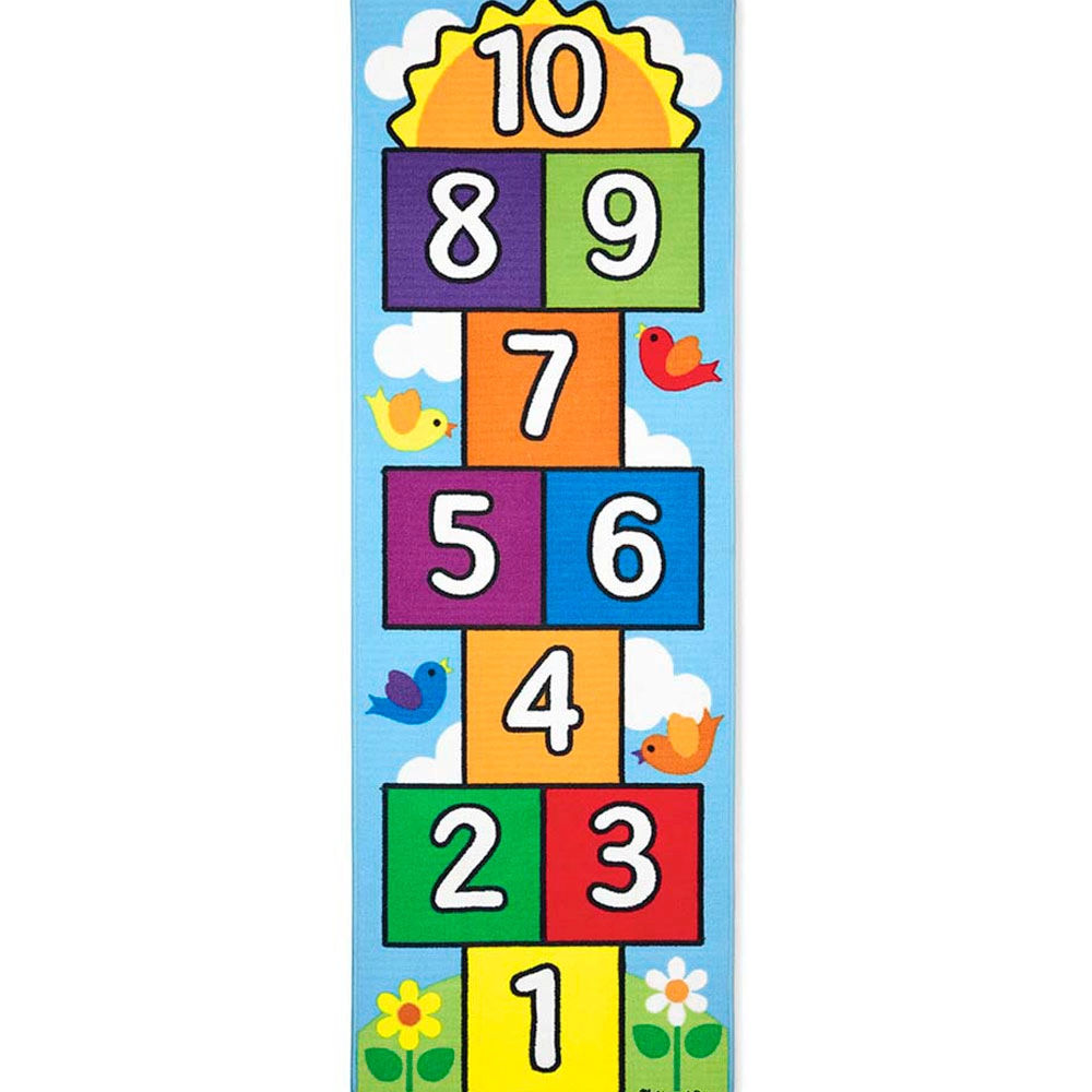Melissa & Doug Hop & Count Hopscotch Rug - Suitable for ages 3-7 years.