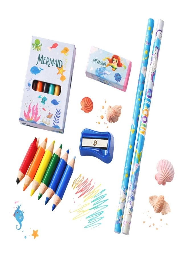 Dharmsaar Pencil Set - 2Pcs Mermaid