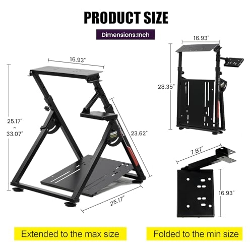 Sim Racing Wheel Stand Holder, Mount - G25/G27/G29/G920/G923/T330TS