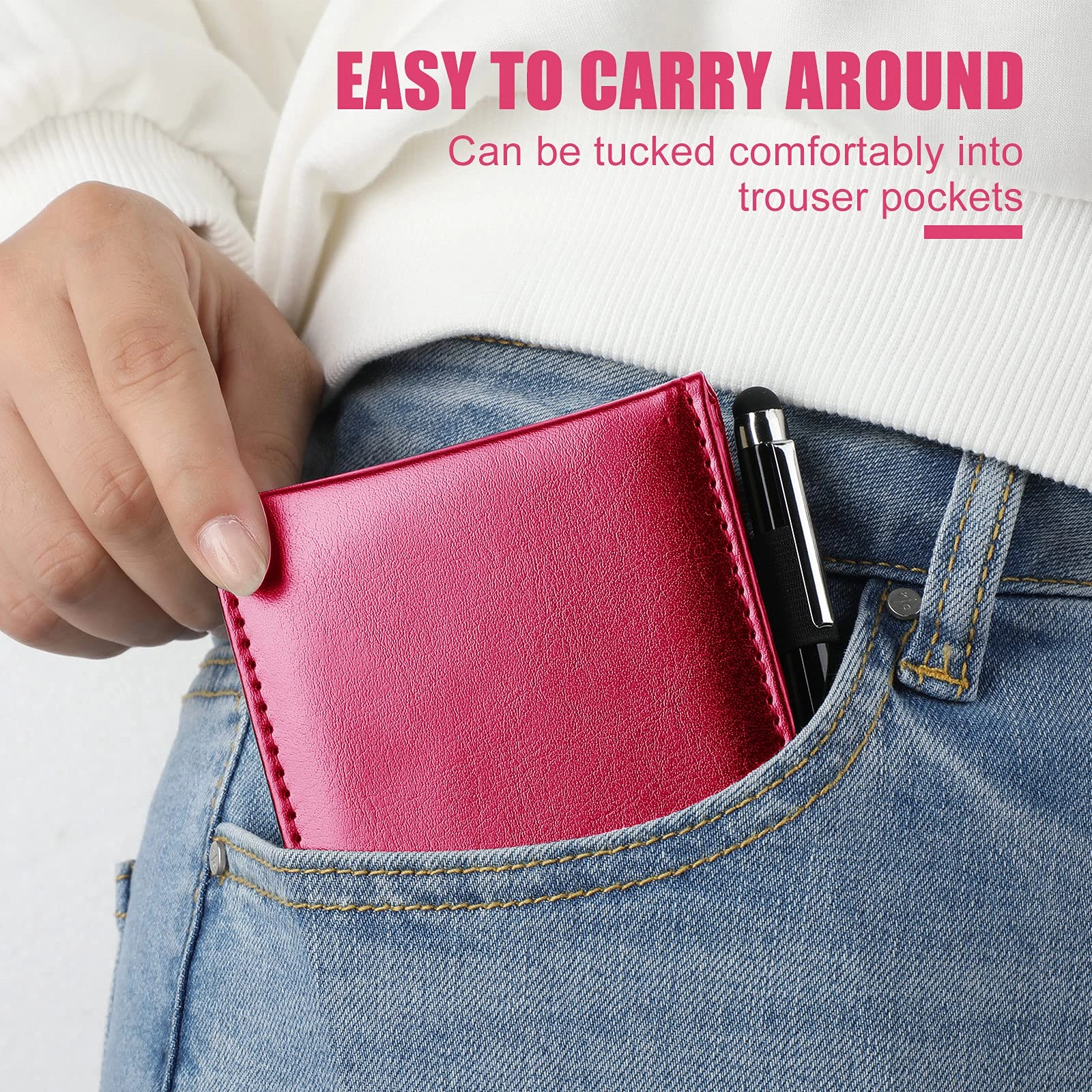 Mini Pocket Notepad Holder - 50 Lined Sheets 10 Pcs